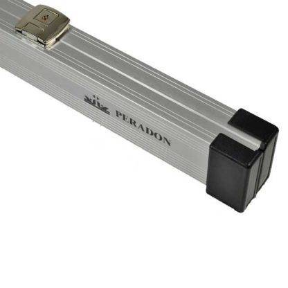 Peradon Silver Aluminium One-Piece Cue Case with Foam Lining