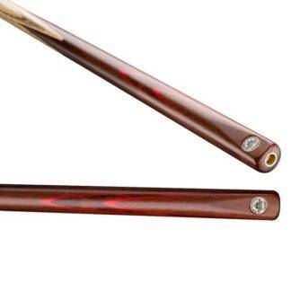 Peradon Crown 2-Piece Snooker Cue with North American Ash shaft and Rosewood butt.