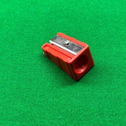 Cue Tip Corrector Red for shaping and maintaining cue tips.