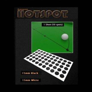 Hot Spots Black and White Snooker Spots for precise ball placement