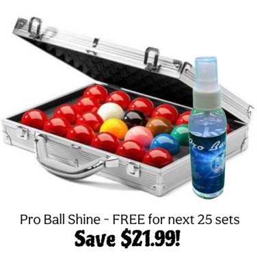Aramith SuperPro 1 g snooker ball set in aluminium case – professional tournament balls Australia