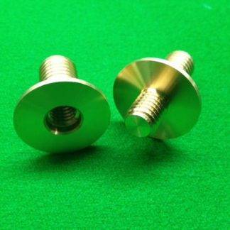 Snooker Pool Cue Brass Joint for Parris Cues - Male and Female Pair