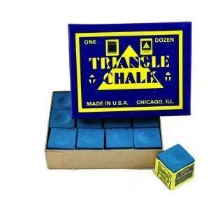 Tweeten Triangle Blue Chalk for pool, snooker, and billiards