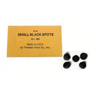 Tweeten Black Spots, 15mm adhesive markers for precise snooker and pool table ball positioning.