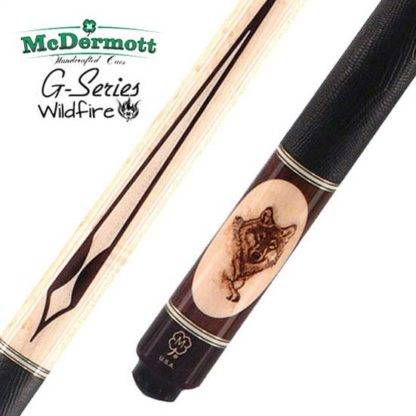 McDermott G320 Pool Cue - Birdseye Maple with Rosewood Points and Italian Leather Wrap