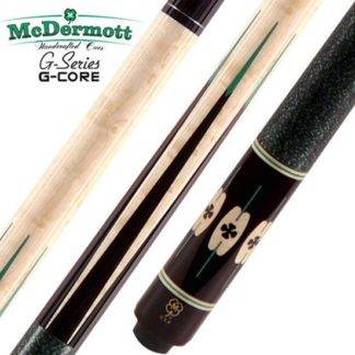 McDermott G413 Pool Cue - Birdseye Maple with Black Urethane and Green Points