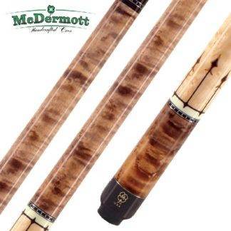 McDermott G415 Pool Cue - Birdseye Maple with Bocote Handle and Double-Wash Stain