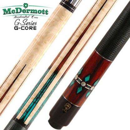 McDermott G606 Pool Cue - Birdseye Maple with Turquoise and Cocobolo Inlays