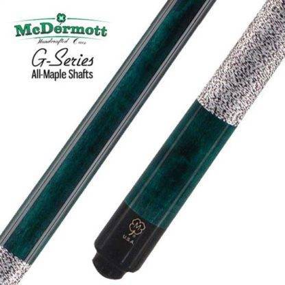 McDermott GS01 Pool Cue - Teal-Stained Michigan Maple with Irish Linen Wrap