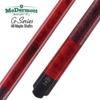 McDermott GS03 Pool Cue - Burgundy-Stained Michigan Maple with Irish Linen Wrap