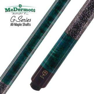 McDermott GS08 Pool Cue - Blue and Green-Stained Birdseye Maple with Irish Linen Wrap