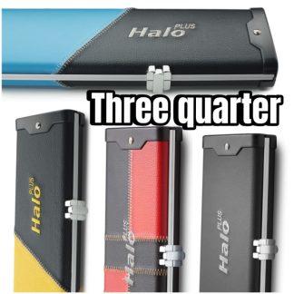Halo Plus 3/4 cue case aluminium snooker cue case extra wide black