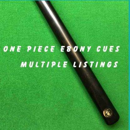 Cue Creator Plain Ebony Cues One Piece