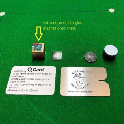 Magnetic Cue Chalk Holder Clip for Easy Chalk Access