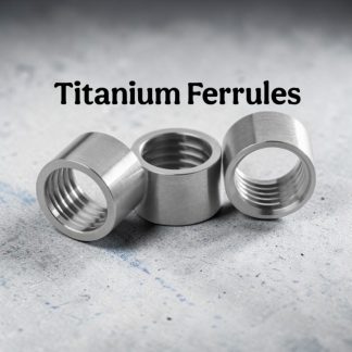 Premium Grade 2 titanium billiard ferrules for snooker and pool cues