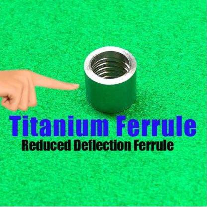 Premium Titanium Billiard Ferrules in various sizes