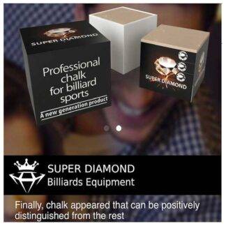 Super Diamond Billiard Chalk cube in grey color