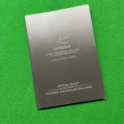 Cover of the WPBSA Official Rule Book for snooker and English billiards