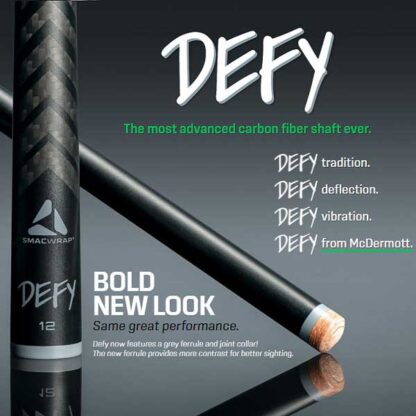 McDermott Defy Carbon Fiber Shaft with sleek black finish