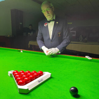 Snooker Triangle Pro Racker with integrated mirror and rollersfor Perfectly Packed Balls