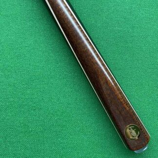 Cue Creator Snakewood with Maple Veneer snooker cue featuring a dark ebony butt and North American ash shaft