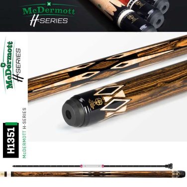 McDermott H1351 Bocote Pool Cue with maple and black urethane points