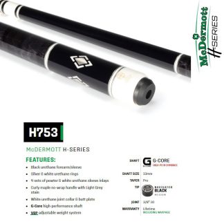 H Series Model H753 McDermott Pool Cue