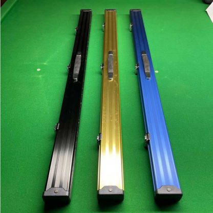 Lightweight Three Quarter Cue Case in durable aluminum with foam padding