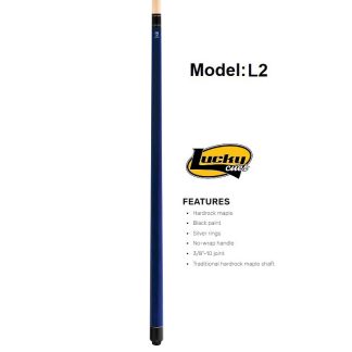 McDermott Lucky L2 Pool Cue Precision and Bold Blue Elegance