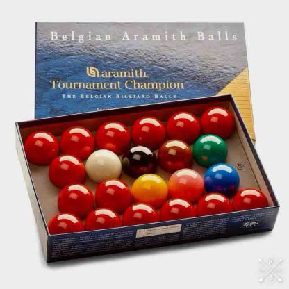 Aramith Tournament Champion Snooker Ball Set 2 1/16 inch – professional-grade phenolic resin balls for precision and durability.