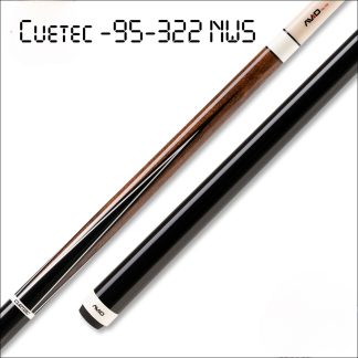 Cuetec AVID Pro Sneaky Pete 4-Point Pool Cue with brown and cream finish, no-wrap handle