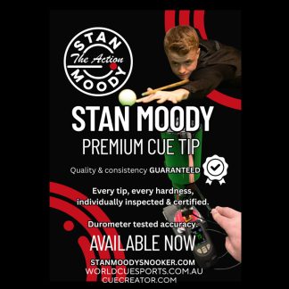 Stan Moody Tour-Grade Premium Cue Tip - Individually Tested for Performance