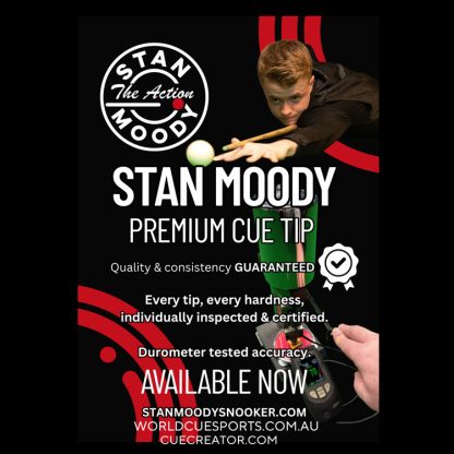 Stan Moody Tour-Grade Premium Cue Tip - Individually Tested for Performance