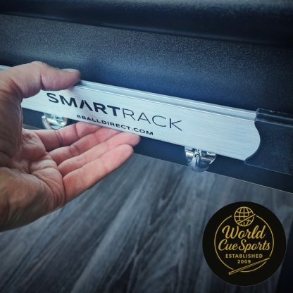 Rack Tidy hook system for Smart Rack – mounted on pool table
