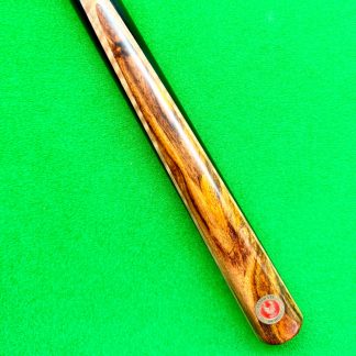 Demon Rosewood Ultimate 37 3/4 snooker cue with ash shaft and hand-spliced rosewood butt