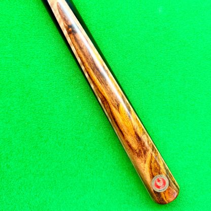 Demon Rosewood Ultimate 37 3/4 snooker cue with ash shaft and hand-spliced rosewood butt