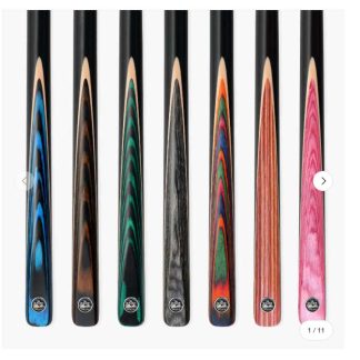 Baize Master Crusher Pro 57 inch English Pool Break Cues in Blue, Grey and Green