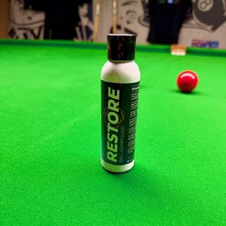Restoring and polishing billiard balls with Precision Ball Revive Compound for smooth, high-gloss performance
