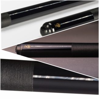 McDermott G521W Pearl Shadow Edition pool cue on black background