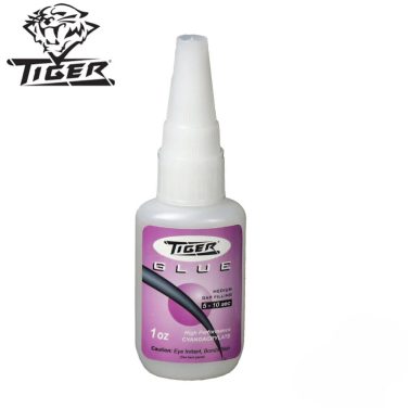 Tiger Cue Tip Glue 1oz (Thick CA) | Fast Tip Installs | Tiger Insta-Cure+