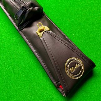 Niche Thailand black soft snooker cue case with front pouch for 3/4 and one piece cues