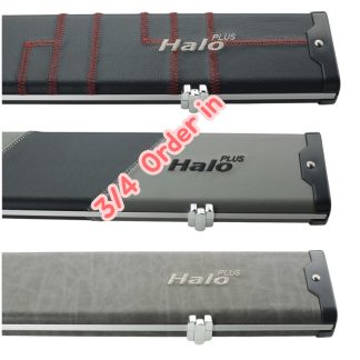 Peradon Halo Plus three quarter cue case aluminium black protective snooker cue case 3/4 design