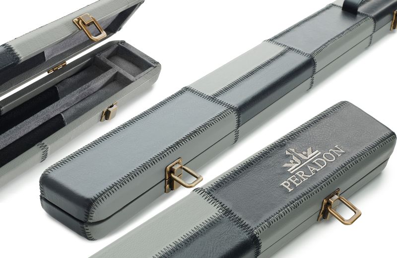 Peradon Heritage Patchwork Leatherette 3/4 Snooker Cue Case - Order in - Image 2