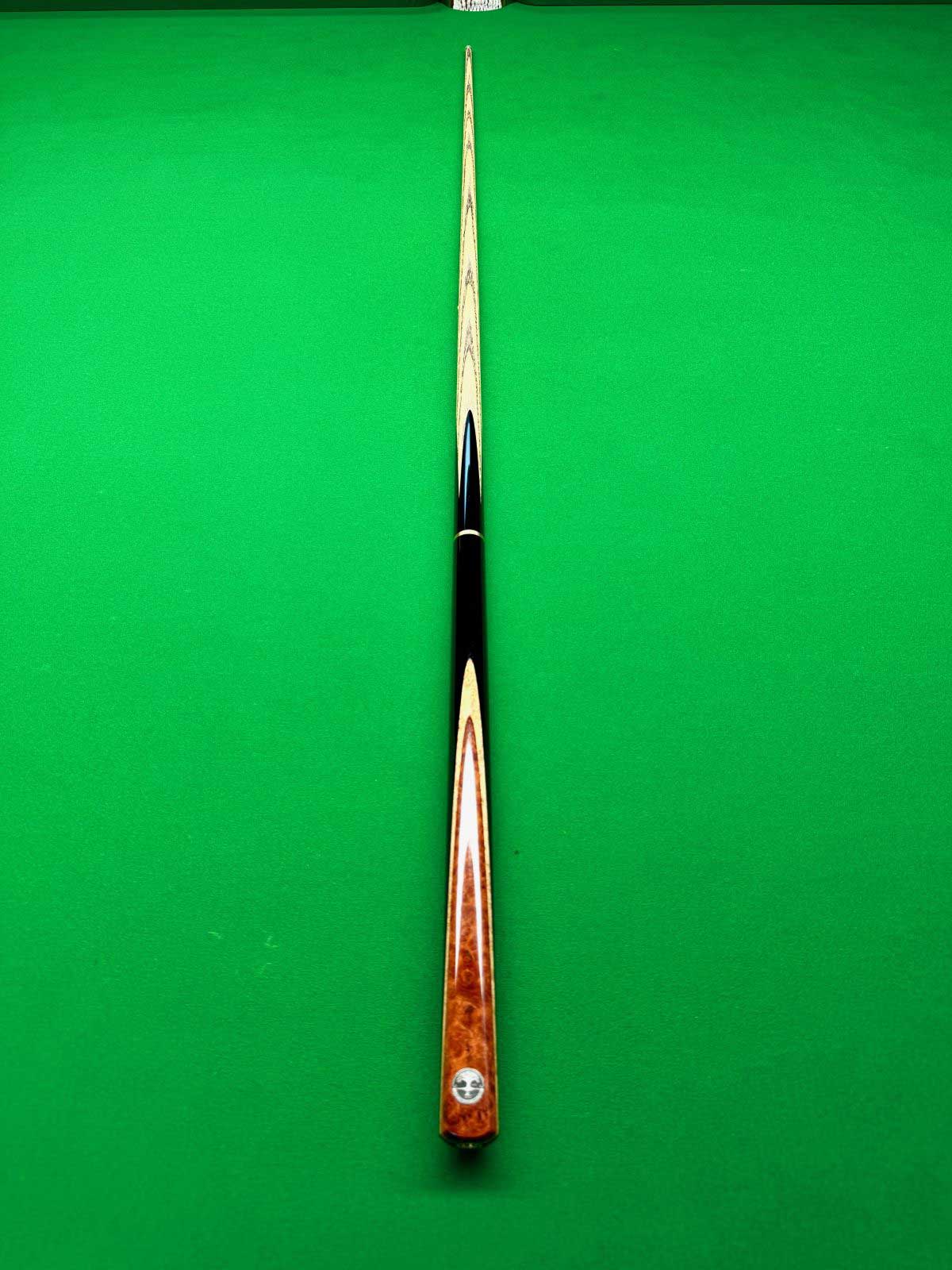 Cue Creator Ebony Thuya Burl Snooker Cue No.2 with Titanium Ferrule and North American Ash Shaft