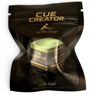 Cue Creator Jade Pro Chalk Sigma low residue performance billiard chalk with premium retail packaging