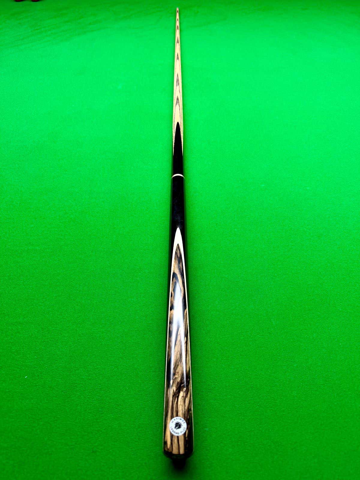 Full length Maximus Legend Plus 3/4 black and white ebony snooker cue