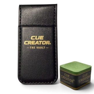 Cue Creator Chalk Vault magnetic holder with Jade Pro Chalk